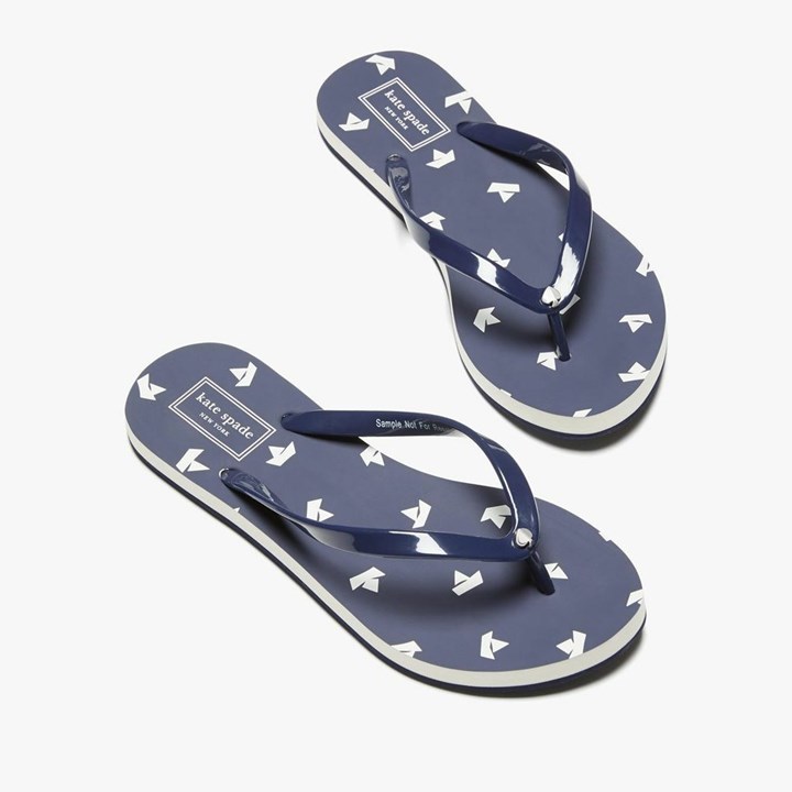 Kate spade best sale blue flip flops